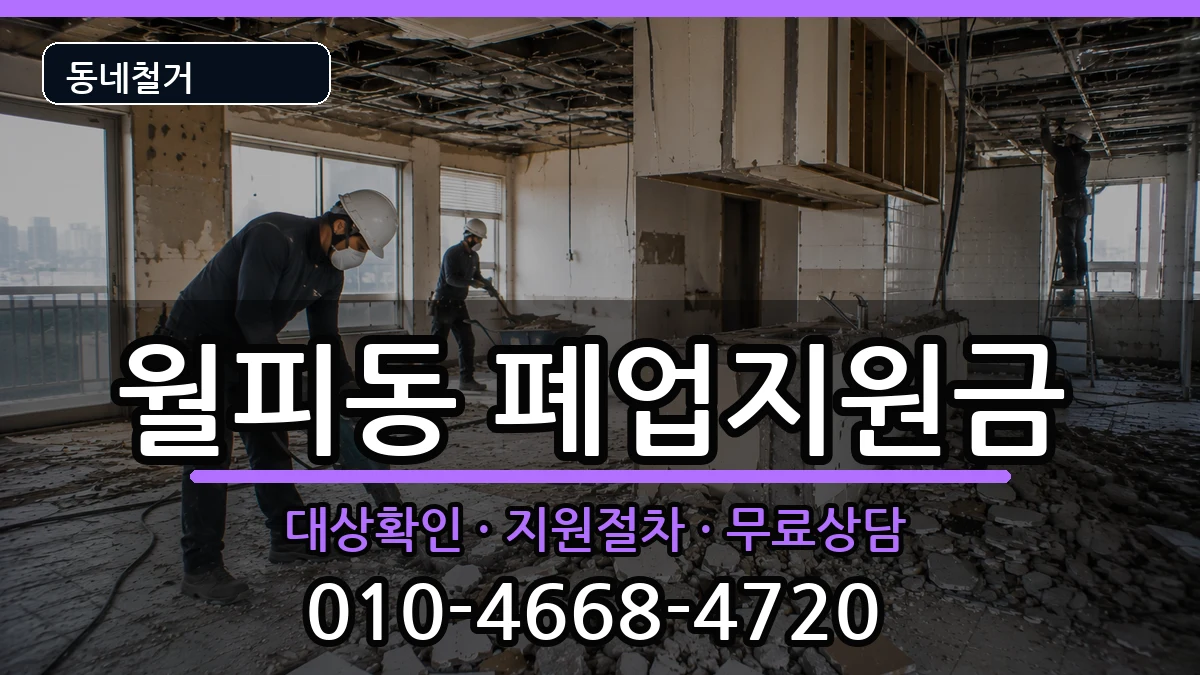 경기안산시상록구월피동  폐업지원금 비용형