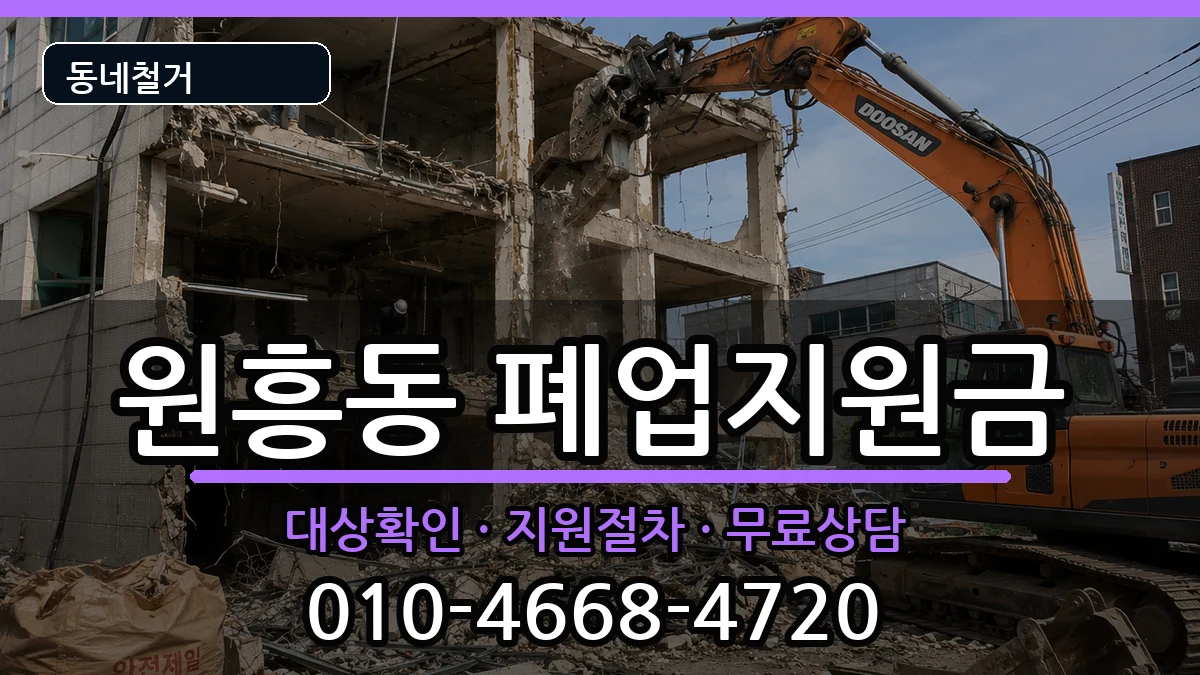 경기고양시덕양구원흥동 폐업지원금 경기고양시덕양구원흥동 폐업지원금 현장 처리 안내 이미지 3