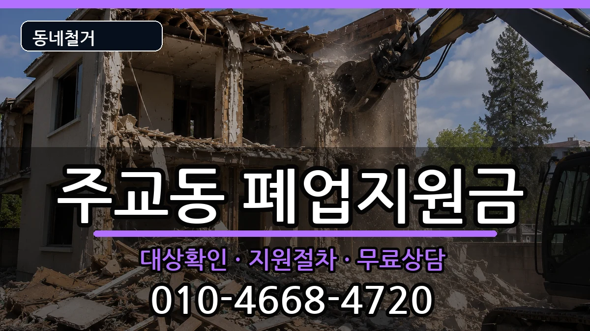 경기고양시덕양구주교동 폐업지원금 현장 처리 안내 이미지 2