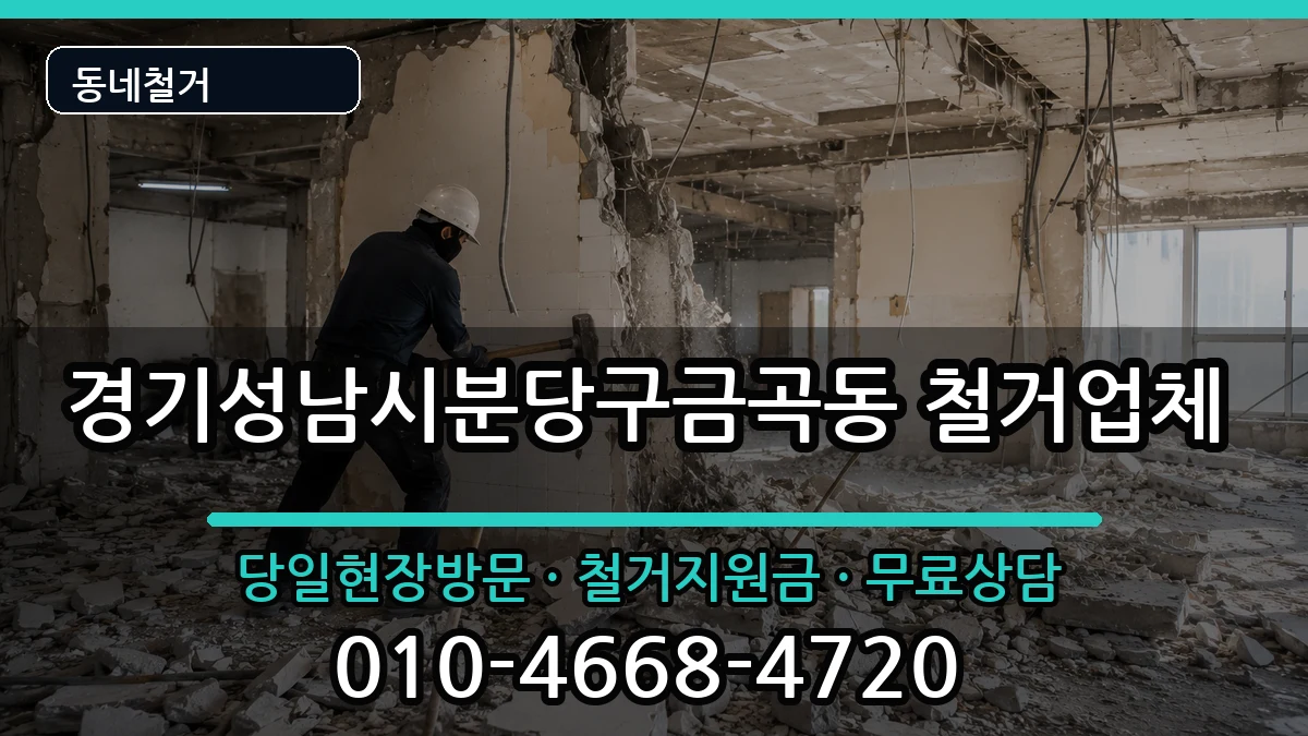 경기성남시분당구금곡동  철거 질문형