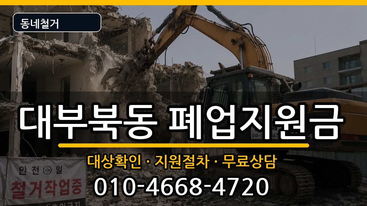 경기안산시단원구대부북동 폐업지원금 경기안산시단원구대부북동 폐업지원금 현장 처리 안내 이미지 1