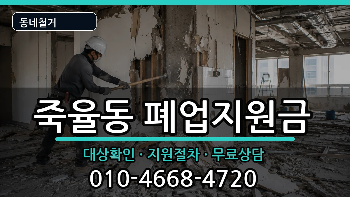 경기시흥시죽율동 폐업지원금 현장 처리 안내 이미지 3