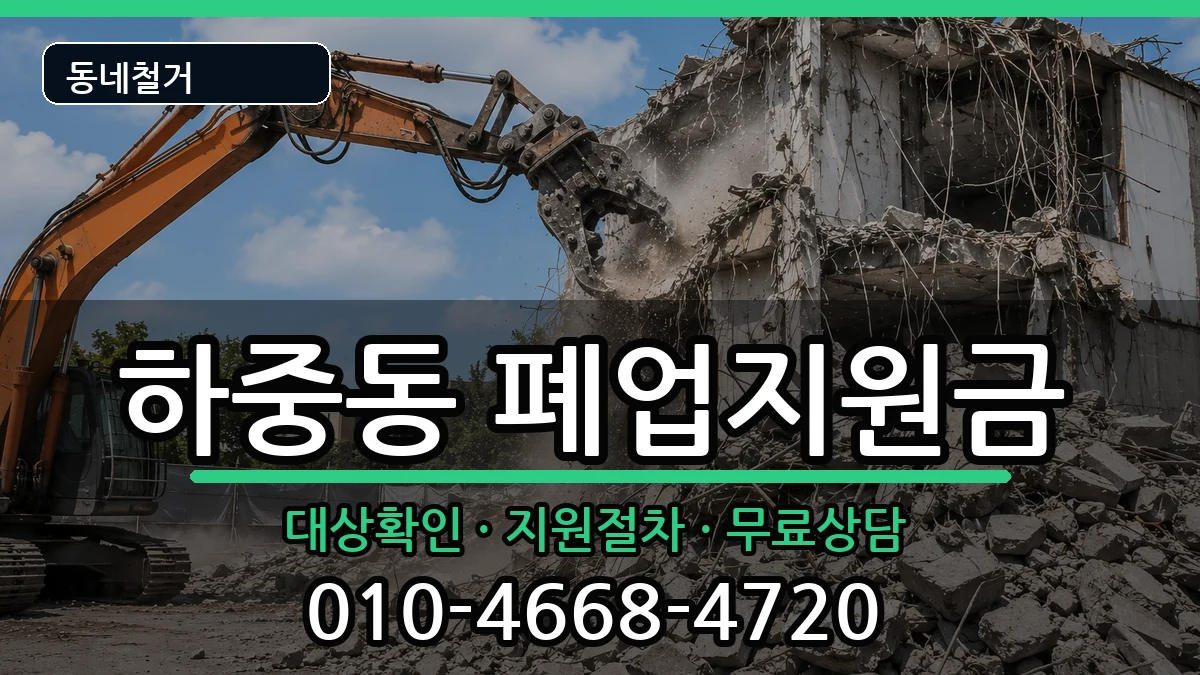 경기시흥시하중동 폐업지원금 경기시흥시하중동 폐업지원금 현장 처리 안내 이미지 1