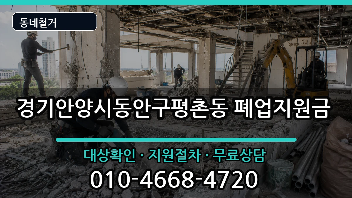 경기안양시동안구평촌동 폐업지원금 경기안양시동안구평촌동 폐업지원금 현장 처리 안내 이미지 3