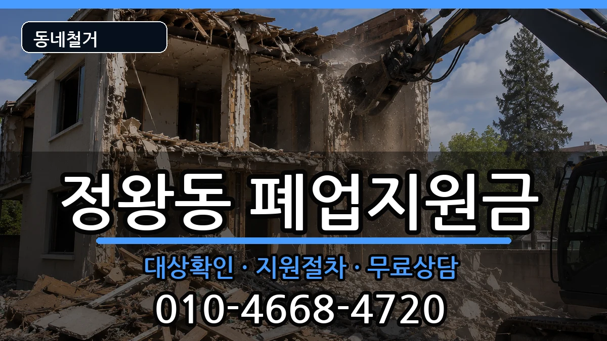 경기시흥시정왕동 폐업지원금 경기시흥시정왕동 폐업지원금 현장 처리 안내 이미지 2