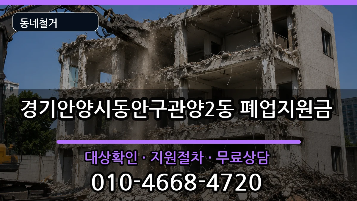 경기안양시동안구관양2동 폐업지원금 경기안양시동안구관양2동 폐업지원금 현장 처리 안내 이미지 3