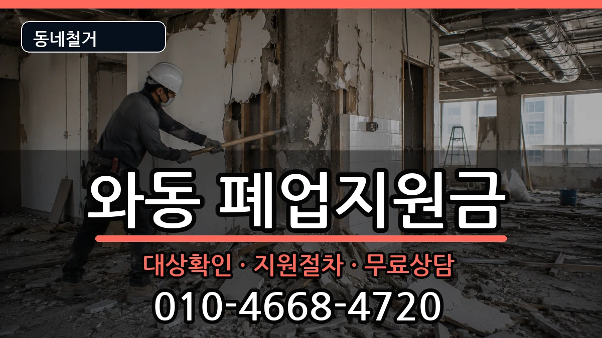 경기안산시단원구와동 폐업지원금 경기안산시단원구와동 폐업지원금 현장 처리 안내 이미지 1