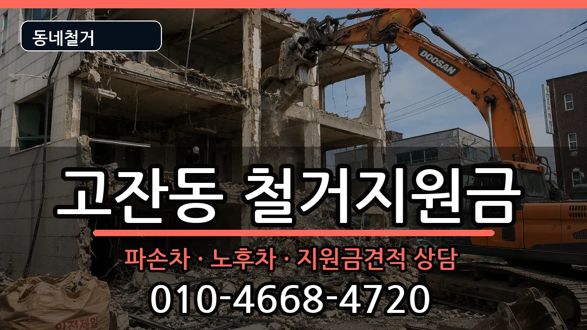 경기안산시단원구고잔동  철거지원금 사례형