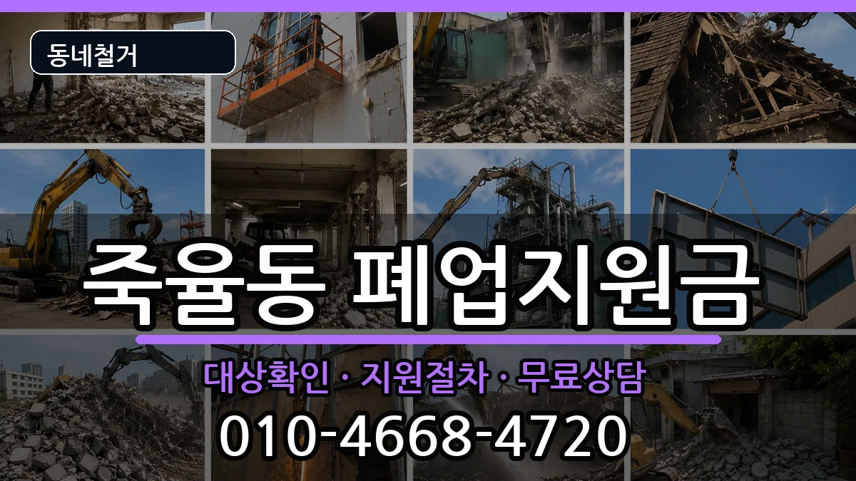 경기시흥시죽율동 폐업지원금 현장 처리 안내 이미지 2