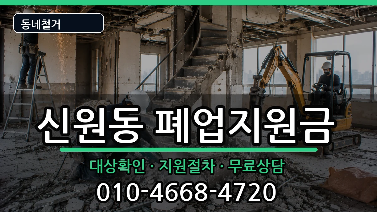 경기고양시덕양구신원동 폐업지원금 경기고양시덕양구신원동 폐업지원금 현장 처리 안내 이미지 2