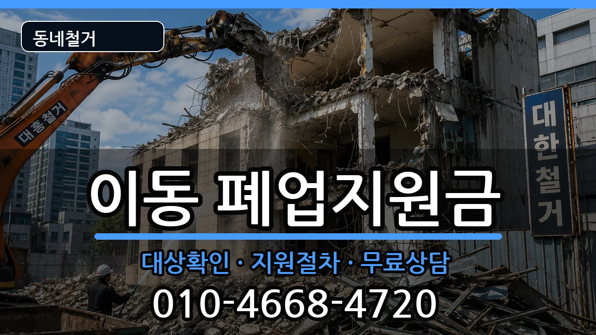 경기안산시상록구이동 폐업지원금 경기안산시상록구이동 폐업지원금 현장 처리 안내 이미지 1