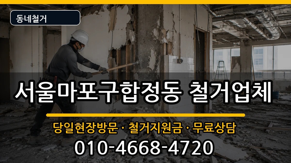서울마포구합정동  철거 사례형