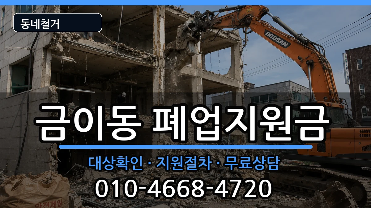 경기시흥시금이동 폐업지원금 경기시흥시금이동 폐업지원금 현장 처리 안내 이미지 1