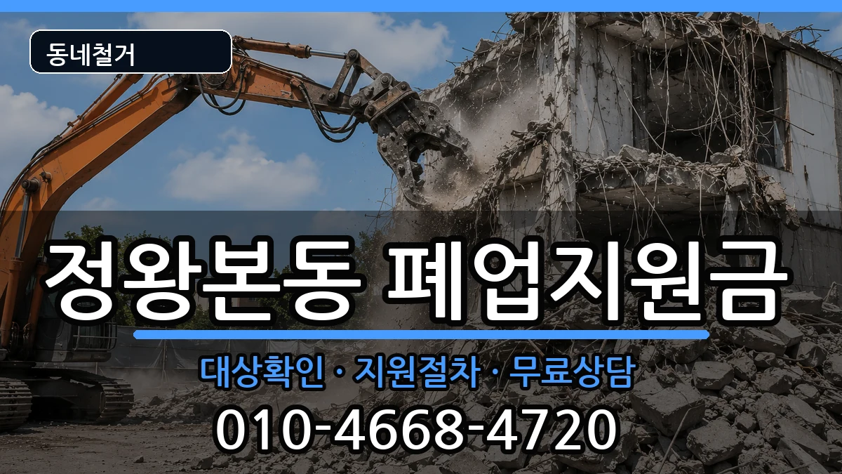 경기시흥시정왕본동 폐업지원금 경기시흥시정왕본동 폐업지원금 현장 처리 안내 이미지 2