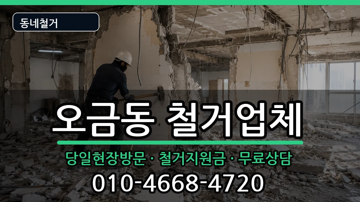 경기고양시덕양구오금동 철거 경기고양시덕양구오금동 철거 현장 처리 안내 이미지 1
